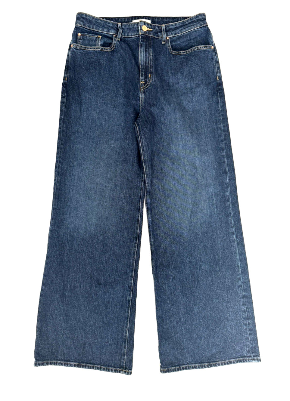 Treasure & Bond Jeans Women's 31 High Rise Wide Leg Blue Denim Cotton Stretch